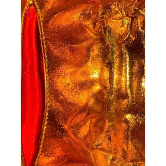 Vintage koret gold metal woven clutch - Picture 10 of 12